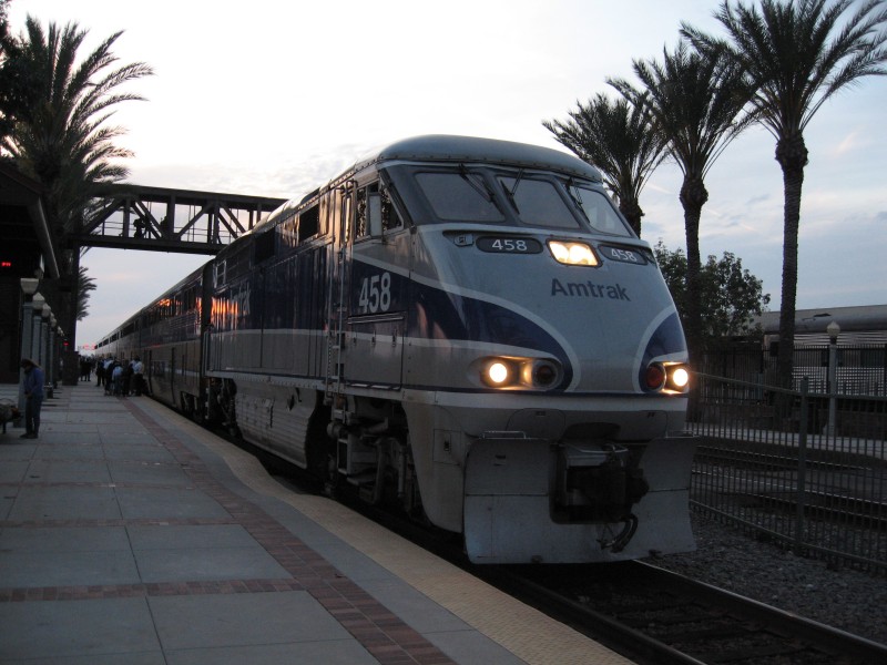 IMG_0229 Getting off the train in Fullerton